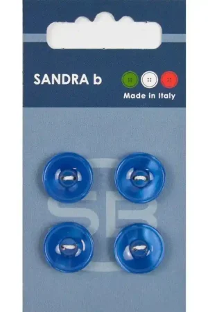 Sandra B knopen C120 maat 24 - 15 mm Hoogglans Blauw Alleen Vandaag
