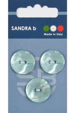 Sandra B knopen C127 maat 32 - 20 mm Parelmoer Mint Nu Kopen