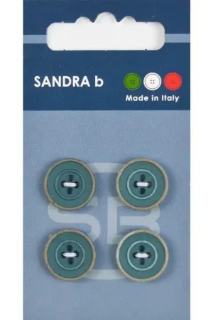 Sandra B knopen C128 maat 24 - 15 mm Blauw met motief Gratis Verzending