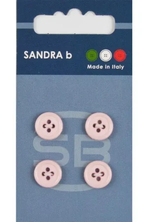 Sandra B knopen C133 maat 18 - 11 mm Lichtroze Laatste Versie