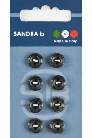 Op = Op Sandra B knopen C151 maat 16 - 10 mm Zwart