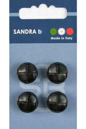 Betrouwbaar Sandra B knopen C153 maat 24 - 15 mm Bol Zwart