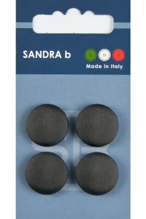 Sandra B knopen C159 maat 28 - 18 mm Zwart z/gaatjes Rechtstreeks Van De Fabrikant