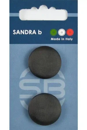 Sandra B knopen C160 maat 36 - 23 mm Zwart z/gaatjes Dagaanbieding