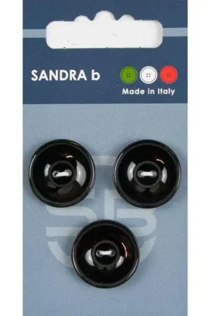 Hete Deal Sandra B knopen C167 maat 32 - 20 mm Zwart met Reliëf