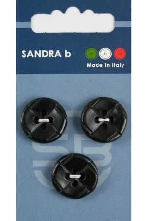 Sandra B knopen C170 maat 30 - 19 mm Zwart met motief Bestseller