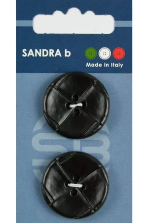 Must-Have Sandra B knopen C171 maat 36 - 23 mm Zwart met motief