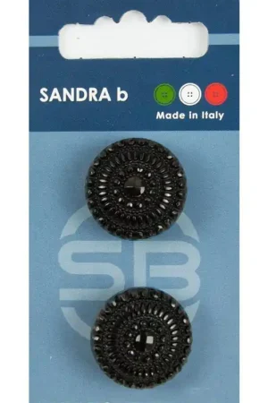 Sandra B knopen C177 maat 36 - 23 mm Bol Zwart Tijdelijk Beschikbaar