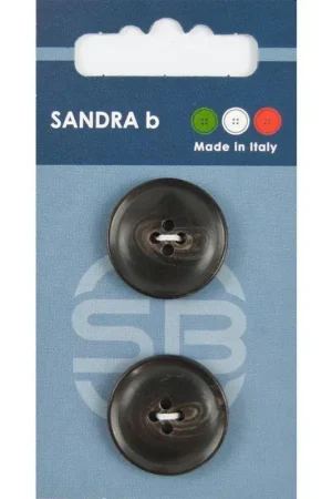 Snelle Levering Sandra B knopen C185 maat 36 - 23 mm Bruin