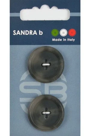 Gecertificeerd Sandra B knopen C188 maat 40 - 25 mm Marmer Bruin