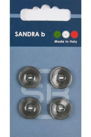 Sandra B knopen C191 maat 24 - 15 mm Hoogglans Bruin Uitverkoop
