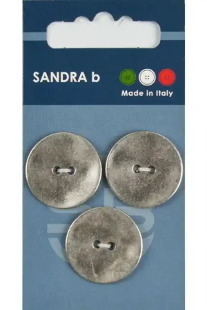 Must-Have Sandra B knopen C196 maat 32 - 20 mm Parelmoer Zilver