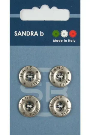 Sandra B knopen C197 maat 24 - 15 mm Jeans Tijdelijk Beschikbaar