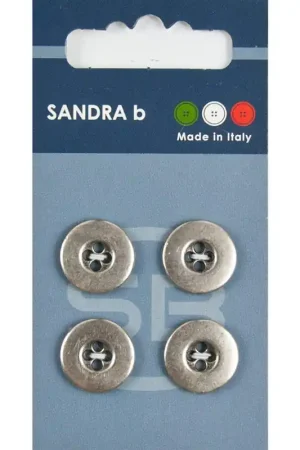 Koop Vandaag Sandra B knopen C206 maat 24 - 15 mm Zilver
