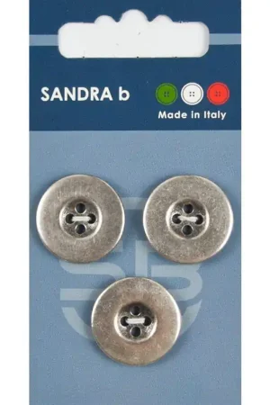 Favoriet Sandra B knopen C207 maat 32 - 20 mm Zilver