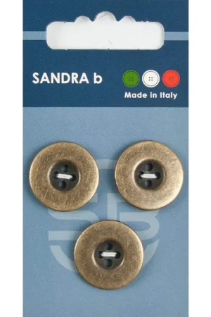 Sandra B knopen C213 maat 32 - 20 mm Brons Uitverkoop
