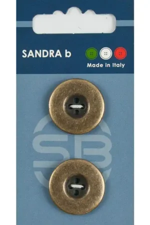 Seizoensaanbieding Sandra B knopen C214 maat 36 - 23 mm Brons
