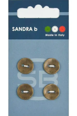 Superprijs Sandra B knopen C215 maat 20 - 13 mm Brons