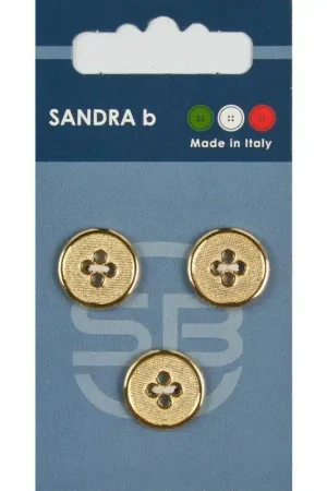 Goedkoop Sandra B knopen C229 maat 24 - 15 mm Goud