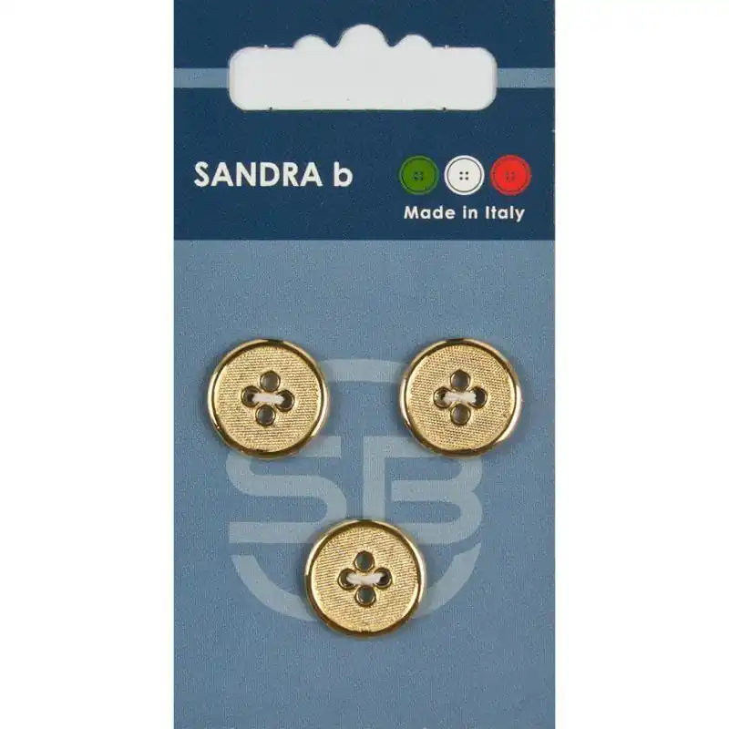 Goedkoop Sandra B knopen C229 maat 24 - 15 mm Goud