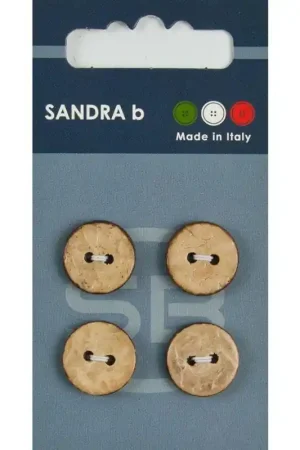 Sandra B knopen C231 maat 24 - 15 mm Parelmoer Goud Seizoensaanbieding