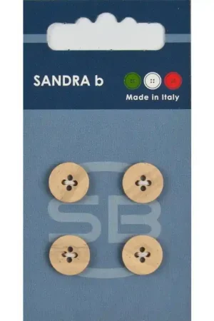 Veilige Betaling Sandra B knopen C235 maat 18 - 11 mm Blank