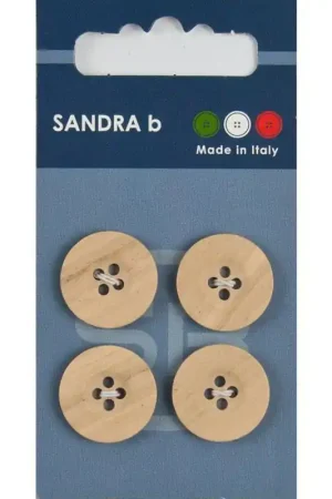 Beperkt Aanbod Sandra B knopen C237 maat 28 - 18 mm Blank