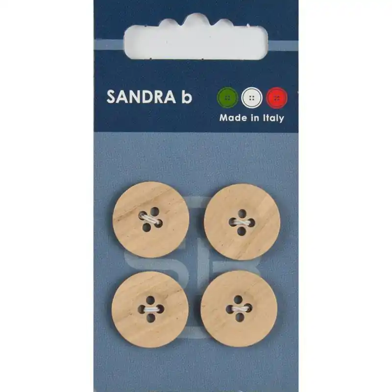 Beperkt Aanbod Sandra B knopen C237 maat 28 - 18 mm Blank
