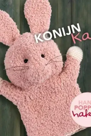 Haakpatroon handpop konijn Kas (download) Snelle Levering