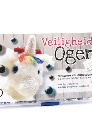Gekleurde veiligheidsogen assortiment Betrouwbaar