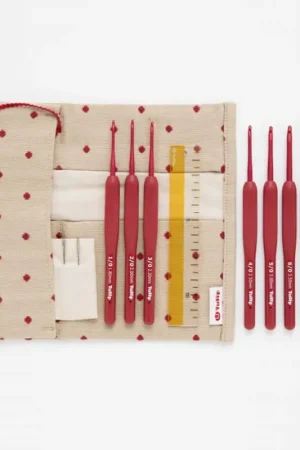 Tulip Etimo Red haaknaalden set softgrip Superprijs