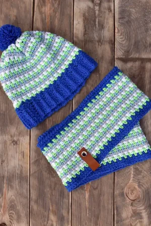 Actieprijs Haakpatroon: Muts en colsjaal Siebe (download)