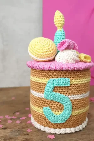 Voordeelprijs Haakpakket: Hardicraft Taartje met cijfers