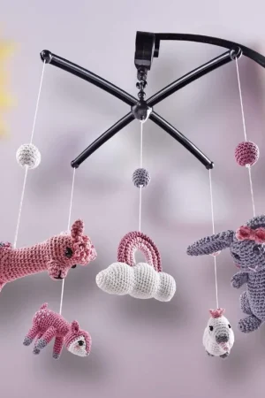 Rechtstreeks Van De Fabrikant Garenpakket: Muziekmobiel Rainbow & Friends