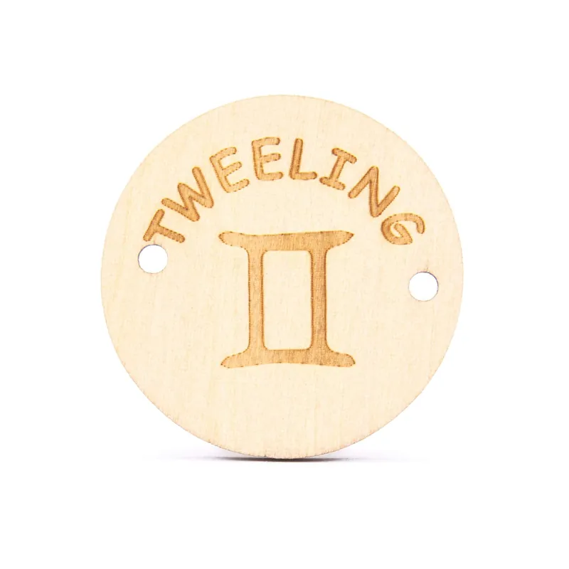 Gratis Retour Sterrenbeeld bedel 40 mm - Tweelingen