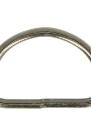 Uitverkoop D-ringen metaal 30mm donker zilver