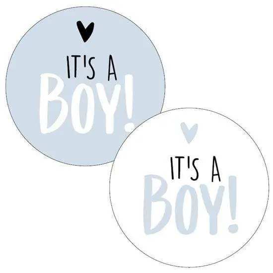 Uitverkoop Stickers - It's a Boy (12 stuks)
