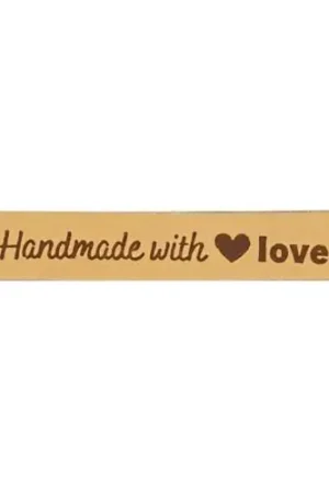 Durable - Leren Label Handmade with Love (2 stuks) Flitsaanbieding