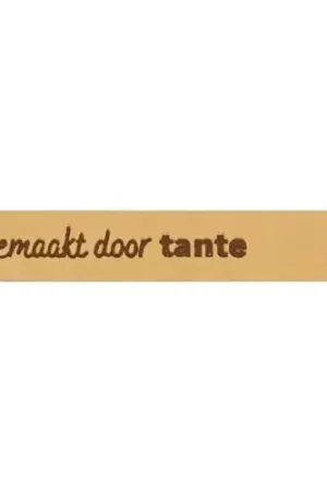 Meest Verkocht Durable - Leren Label Gemaakt door Tante (2 stuks)