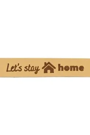 Durable - Leren Label Let's Stay Home (2 stuks) Gereduceerde Prijs