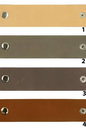 Lage Prijs Durable - Leren Label Onbedrukt met drukknoop (2 stuks)