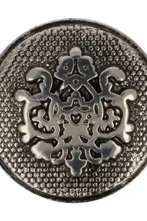 Weekendaanbieding Knoop - brocante old silver - 25mm