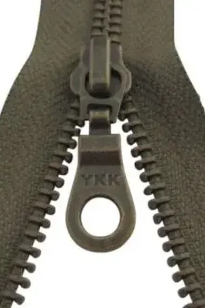 YKK Deelbare Koper Ritsen - 80 cm-565 - Donker Kaki Koop Online