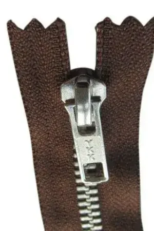 YKK Deelbare Metalen Rits - 80 cm- Donker Bruin Aanbieding
