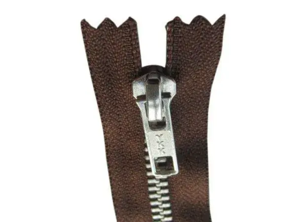 YKK Deelbare Metalen Rits - 80 cm- Donker Bruin Aanbieding