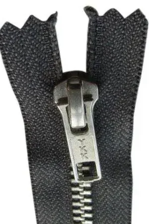 YKK Deelbare Metalen Rits - 80 cm- Donker Grijs Alleen Vandaag