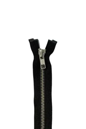 YKK Metalen Rits - Dubbel Deelbaar - 580 - Black/Silver - 60cm Must-Have