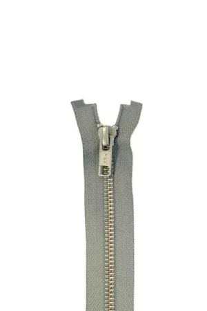 YKK Metalen Rits - Dubbel Deelbaar - Light Grey/Silver - 85cm Favoriet