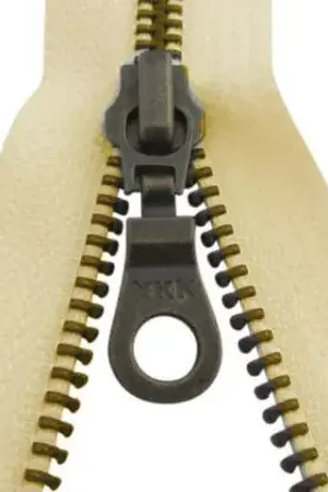 YKK Deelbare Koper Ritsen -40 cm-841 - Ecru Gratis Verzending