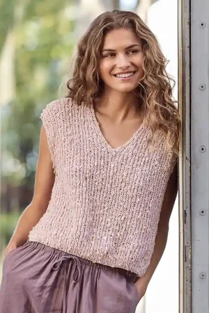 Zomerse spencer top breien - Lana Grossa Popcorn breipakket Goedkoop